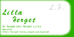 lilla herget business card